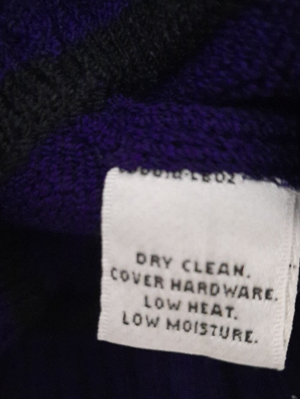 Purple Zip-Front Knit Jacket with Black Trim. ( No Tags for Material or Care) - Picture 5 of 12